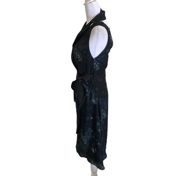 Haute Hippie Notch Collar Silk Wrap Dress Size 0 - Picture 4 of 10